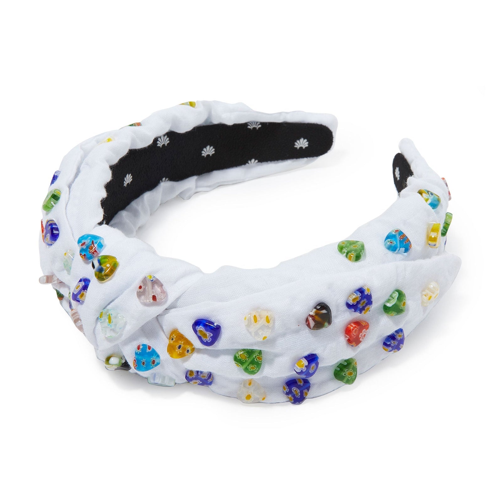 Lele Sadoughi HEADBANDS ONE SIZE / BIANCA MOSAIC BIANCA MOSAIC FIORE HEART VERONICA BOW HEADBAND