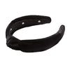 Lele Sadoughi HEADBANDS ONE SIZE / BLACK JET VELVET SLIM HEADBAND