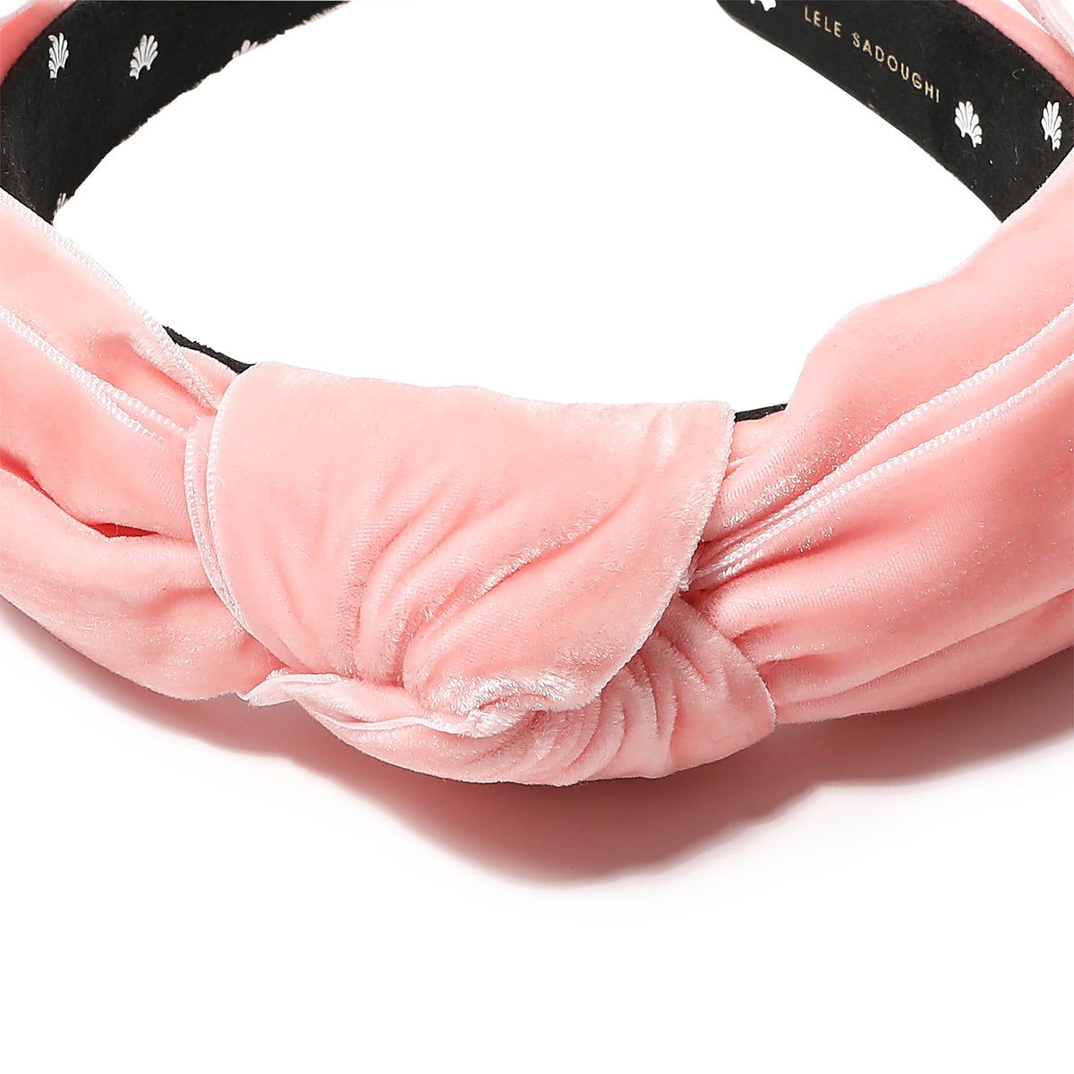 Lele Sadoughi HEADBANDS ONE SIZE / BLUSH BLUSH SHIRLEY WIDE RIBBON HEADBAND