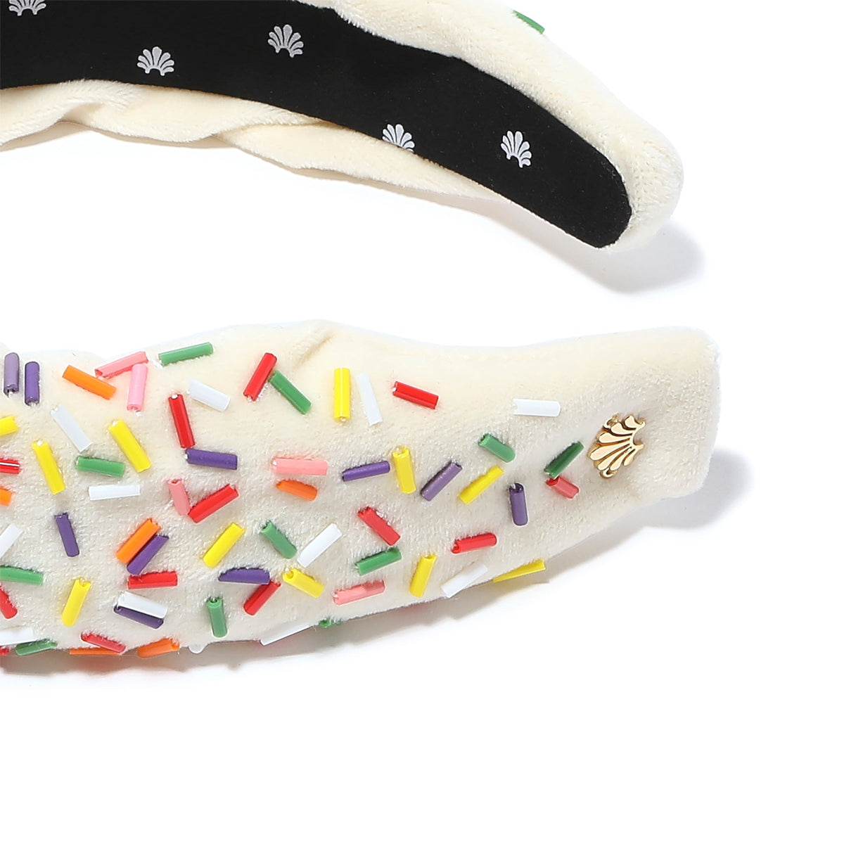 Lele Sadoughi HEADBANDS ONE SIZE / BUTTERCREAM BUTTERCREAM BIRTHDAY CAKE KNOTTED HEADBAND