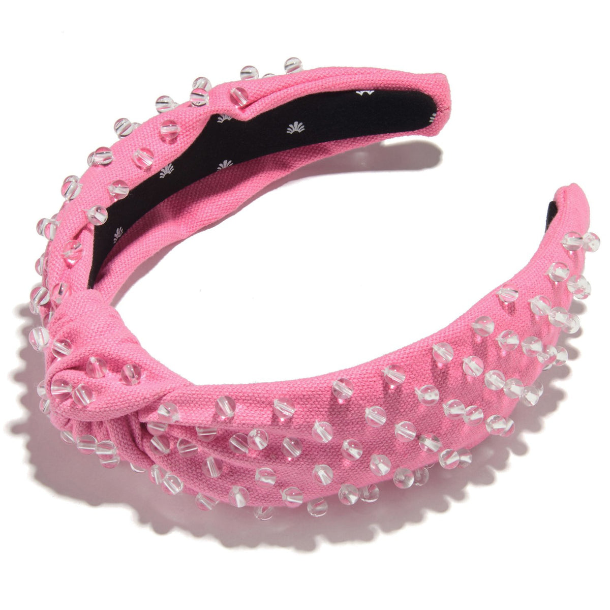 Lele Sadoughi HEADBANDS ONE SIZE / Candy Pink CANDY PINK GLASS BEADED WOVEN HEADBAND