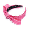 Lele Sadoughi HEADBANDS ONE SIZE / DAHLIA DAHLIA RUFFLE SHIRLEY HEADBAND