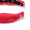Lele Sadoughi HEADBANDS ONE SIZE / DAHLIA DAHLIA VELVET KNOTTED HEADBAND