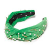 Lele Sadoughi HEADBANDS ONE SIZE / GRASS GREEN GRASS GREEN GOLF KNOTTED HEADBAND