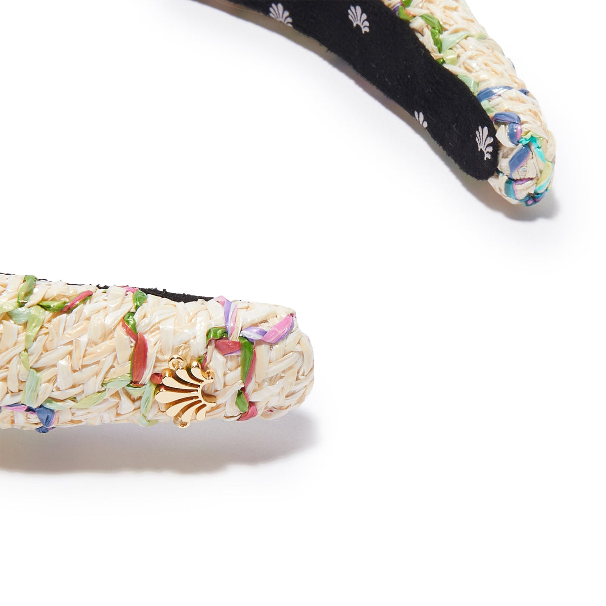 Lele Sadoughi HEADBANDS ONE SIZE MERMAID RAINBOW RAFFIA ALICE HEADBAND