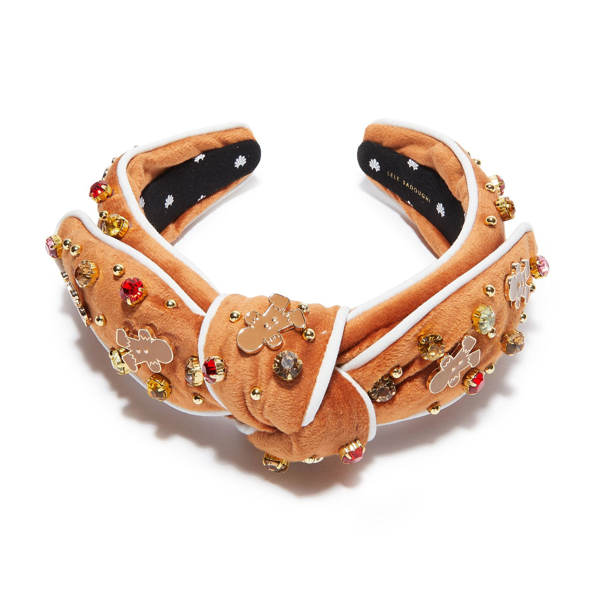 Lele Sadoughi HEADBANDS ONE SIZE / MOLASSES MOLASSES CRYSTAL GINGERBREAD VERONICA HEADBAND