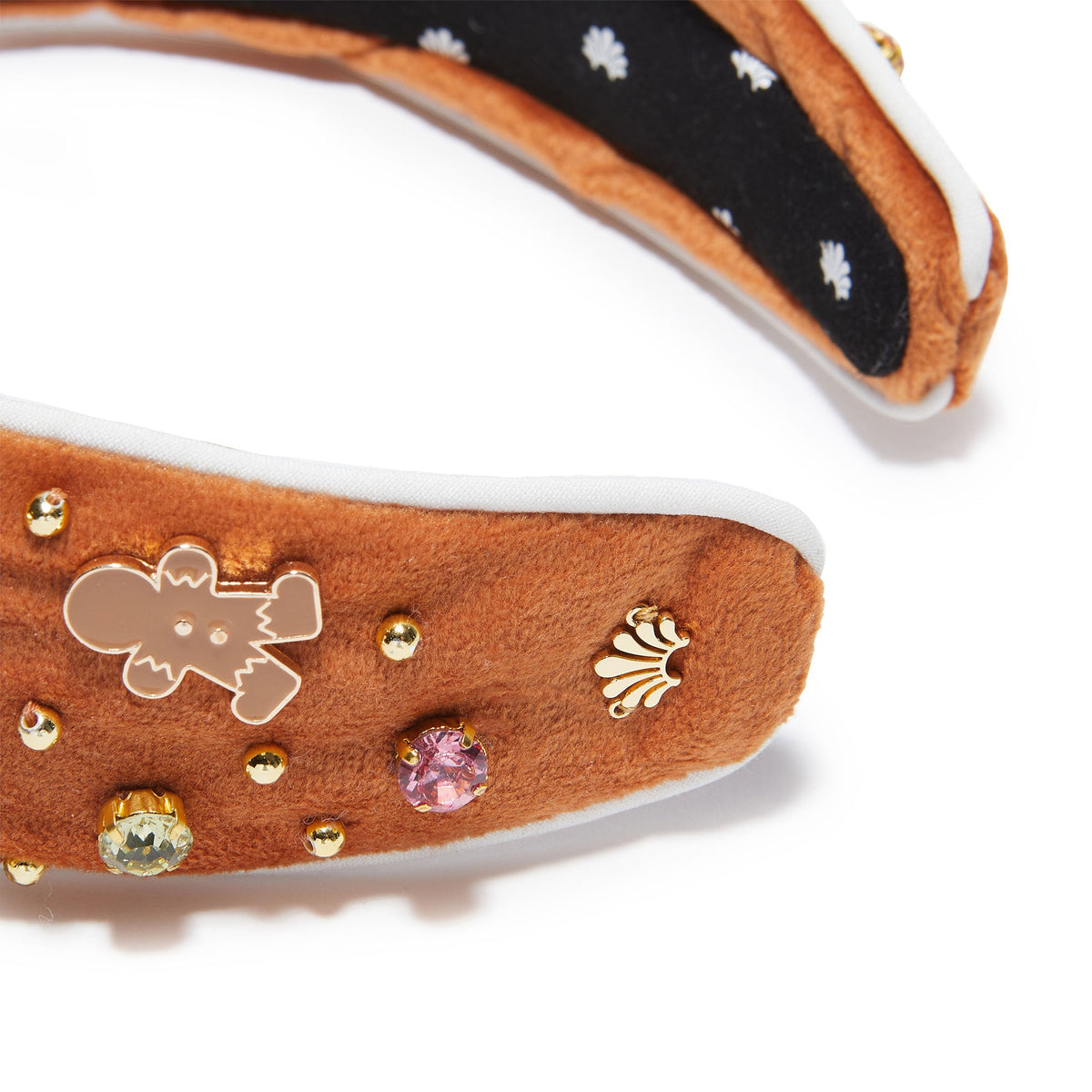 Lele Sadoughi HEADBANDS ONE SIZE / MOLASSES MOLASSES CRYSTAL GINGERBREAD VERONICA HEADBAND