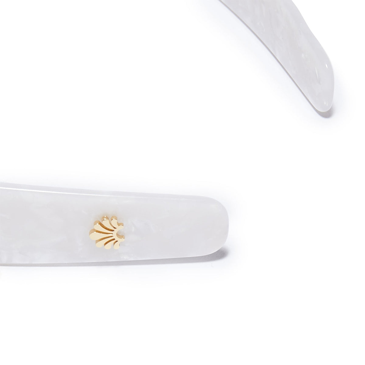 Lele Sadoughi HEADBANDS ONE SIZE MOTHER OF PEARL EMMA ACETATE HEADBAND