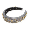 Lele Sadoughi HEADBANDS ONE SIZE / PEWTER PEWTER GEMINI ALICE HEADBAND