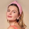 Lele Sadoughi HEADBANDS ONE SIZE / PINK PINK KNITTED KNOTTED HEADBAND