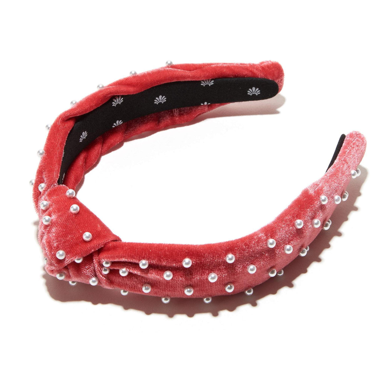 Lele Sadoughi HEADBANDS ONE SIZE / RASPBERRY RASPBERRY PEARL SLIM HEADBAND