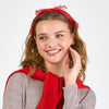 Lele Sadoughi HEADBANDS ONE SIZE / RED HEARTS RED HEARTS BARDOT RIBBON SLIM HEADBAND