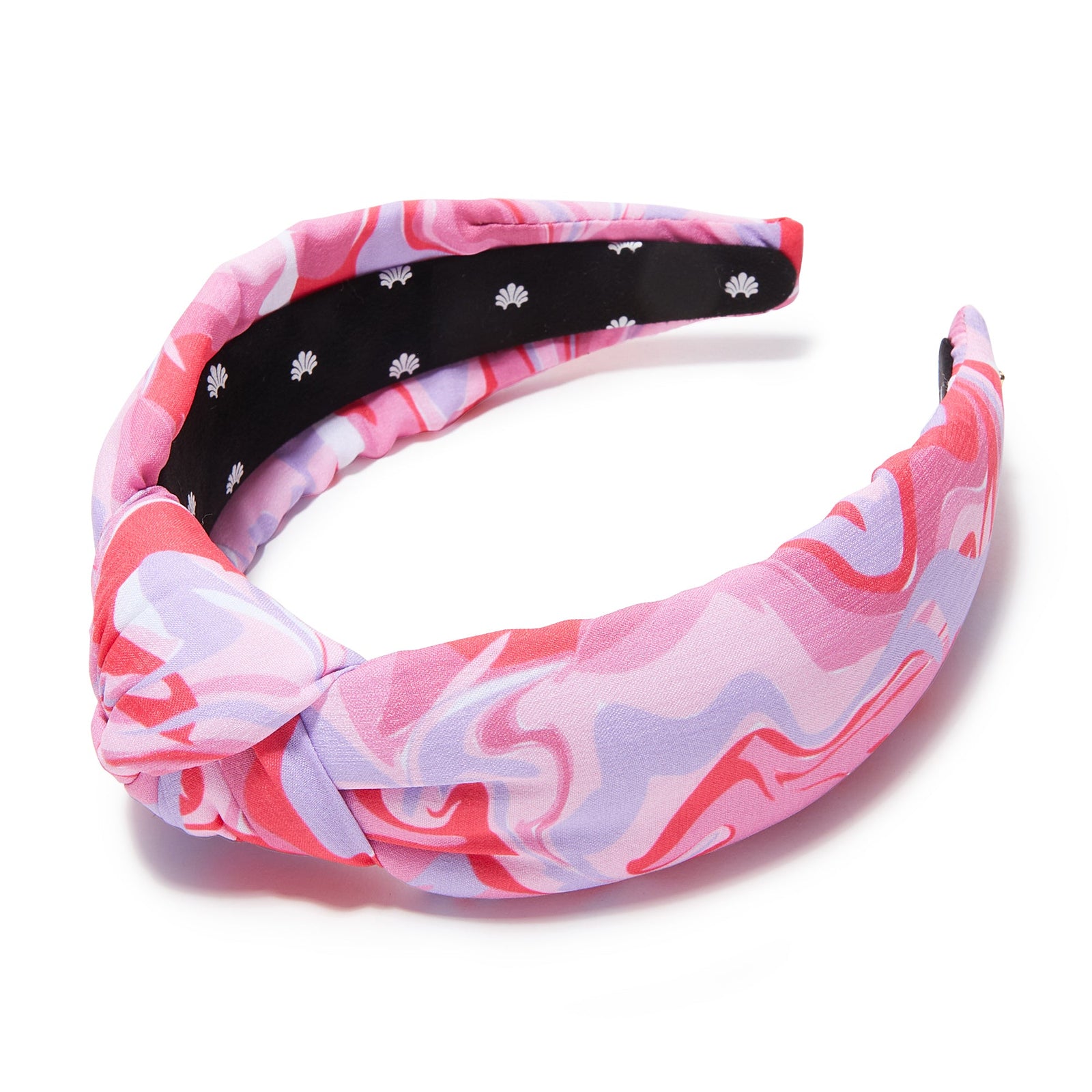 Lele Sadoughi HEADBANDS ONE SIZE / ROSADO MARBLE ROSADO MARBLE PRINTED KNOTTED HEADBAND