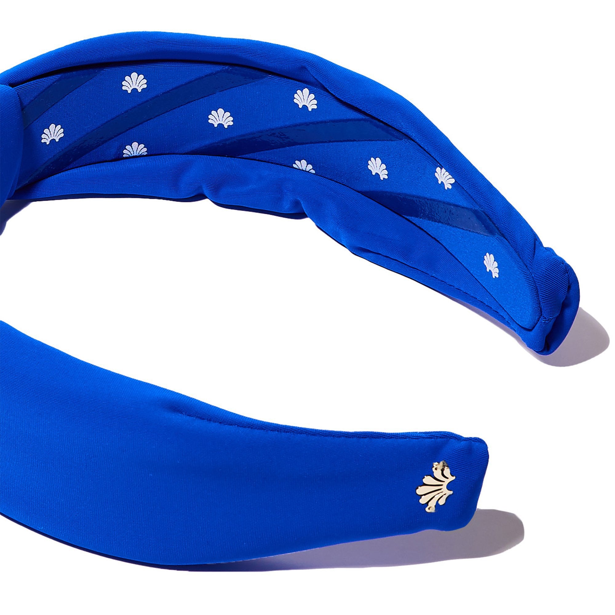 Lele Sadoughi Aqua Blue Bow Tie Visor
