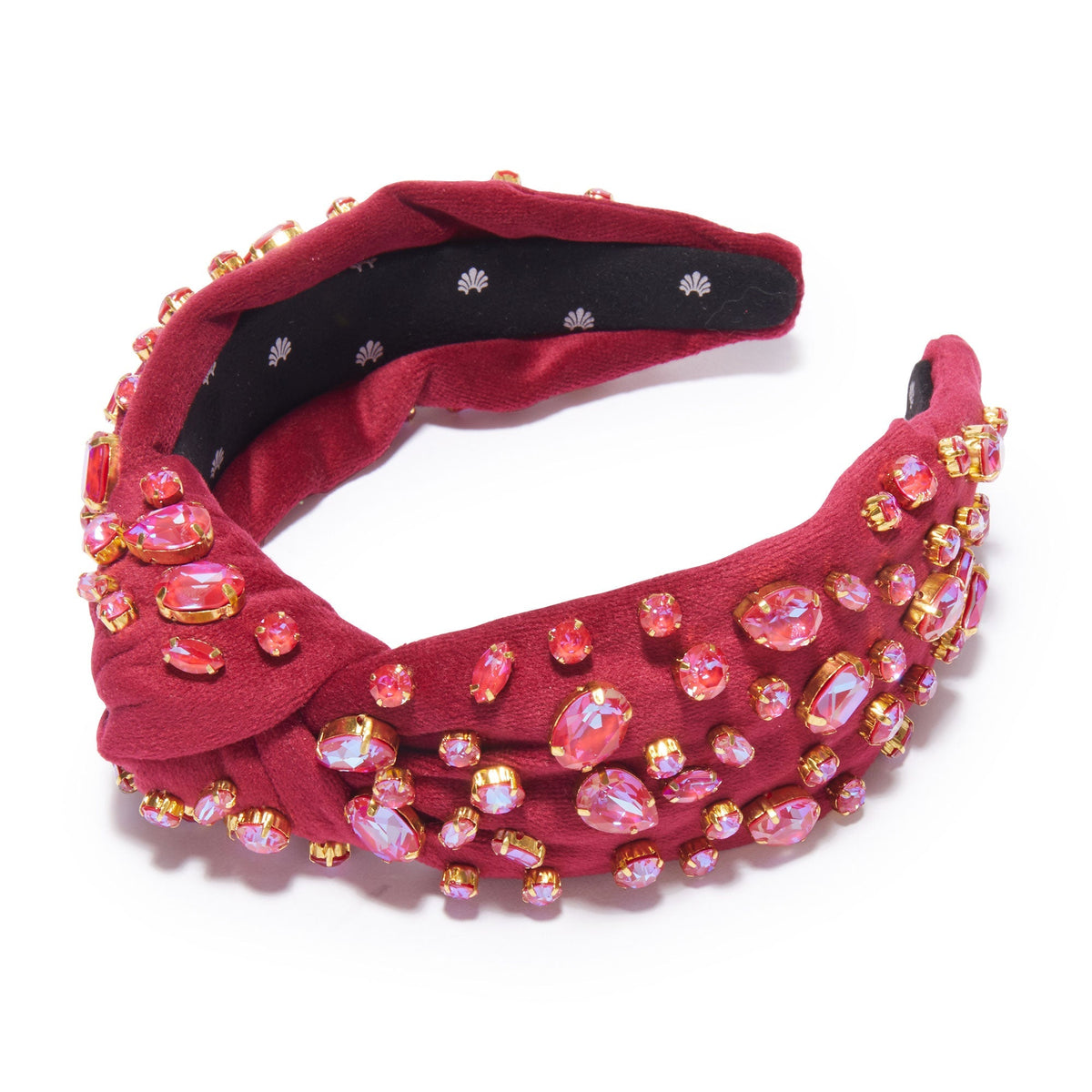Lele Sadoughi HEADBANDS ONE SIZE / RUBY RUBY SWAROVSKI TRESOR KNOTTED HEADBAND
