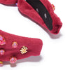 Lele Sadoughi HEADBANDS ONE SIZE / RUBY RUBY SWAROVSKI TRESOR KNOTTED HEADBAND