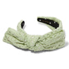 Lele Sadoughi HEADBANDS ONE SIZE / SAGE SAGE EYELET HOLLY BOW HEADBAND