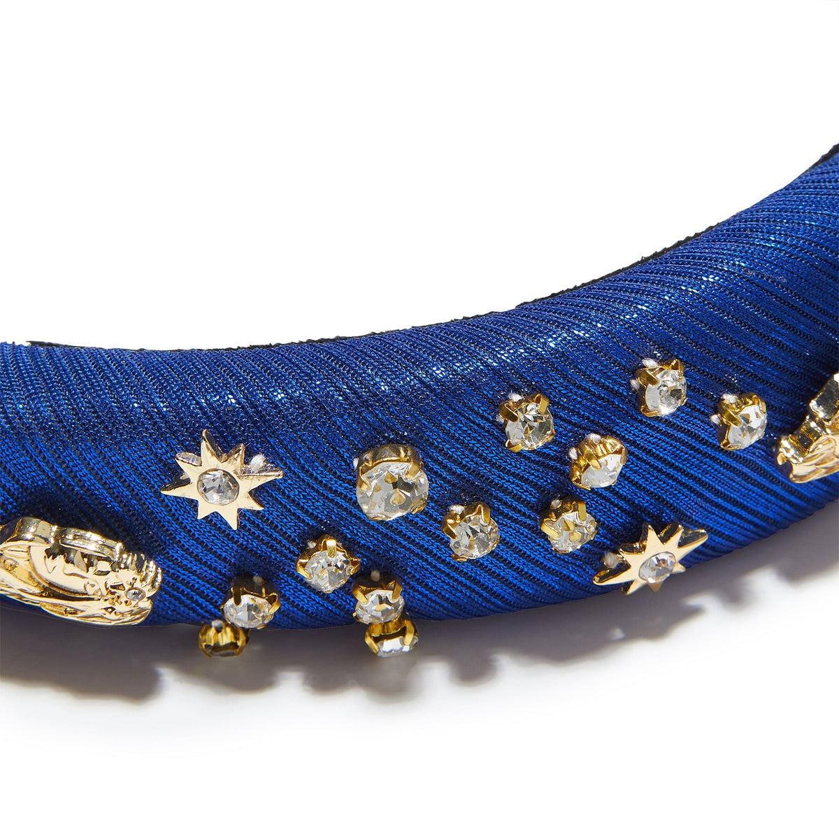 Lele Sadoughi HEADBANDS ONE SIZE / SAPPHIRE SAPPHIRE VIRGO ALICE HEADBAND