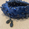 Lele Sadoughi HEADBANDS ONE SIZE / SAPPHIRE SEPTEMBER SAPPHIRE CRYSTAL OVAL AND ROUND HEADBAND
