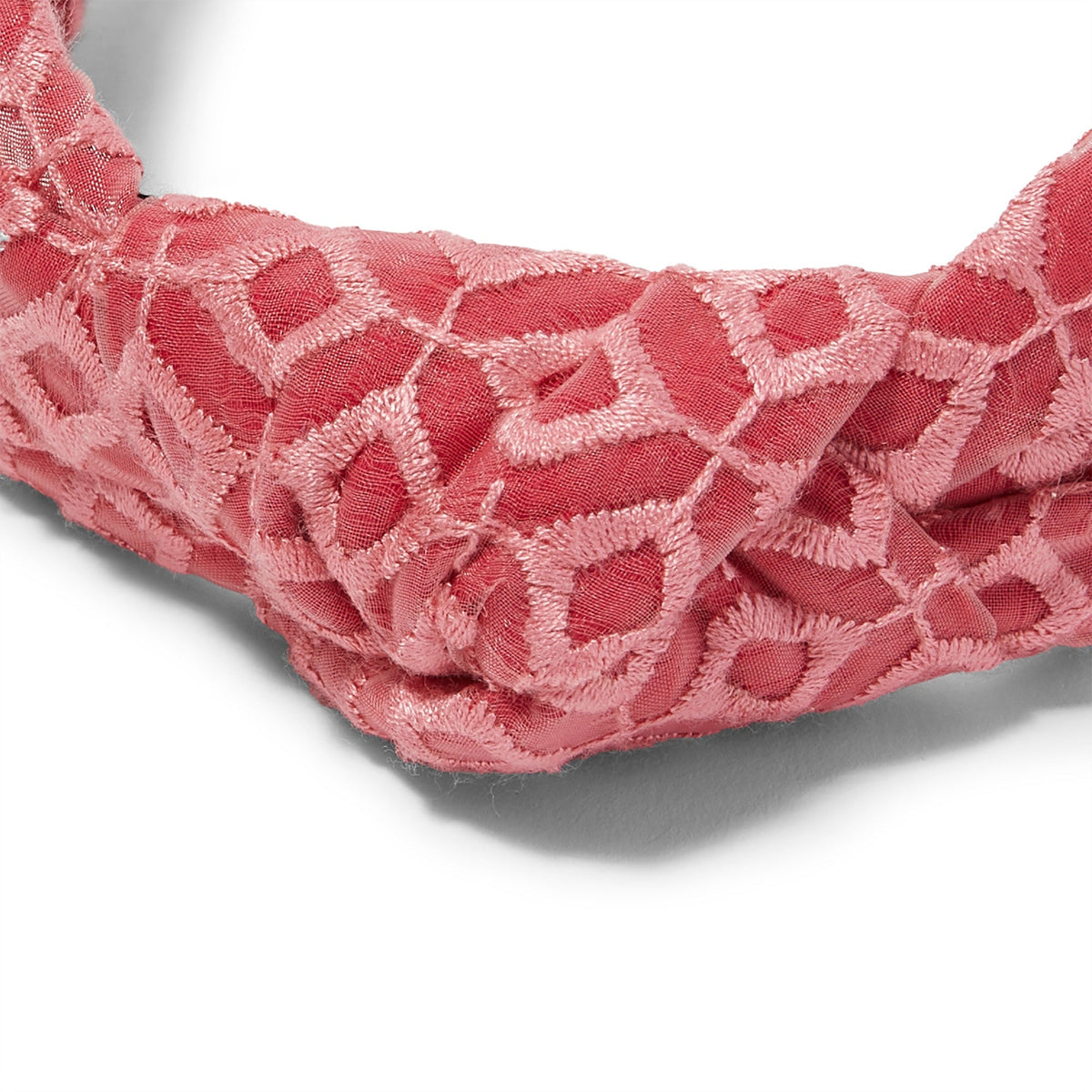 Lele Sadoughi HEADBANDS ONE SIZE / SARDINIA SUNRISE SARDINIA SUNRISE MOSAIC EYELET KNOTTED HEADBAND
