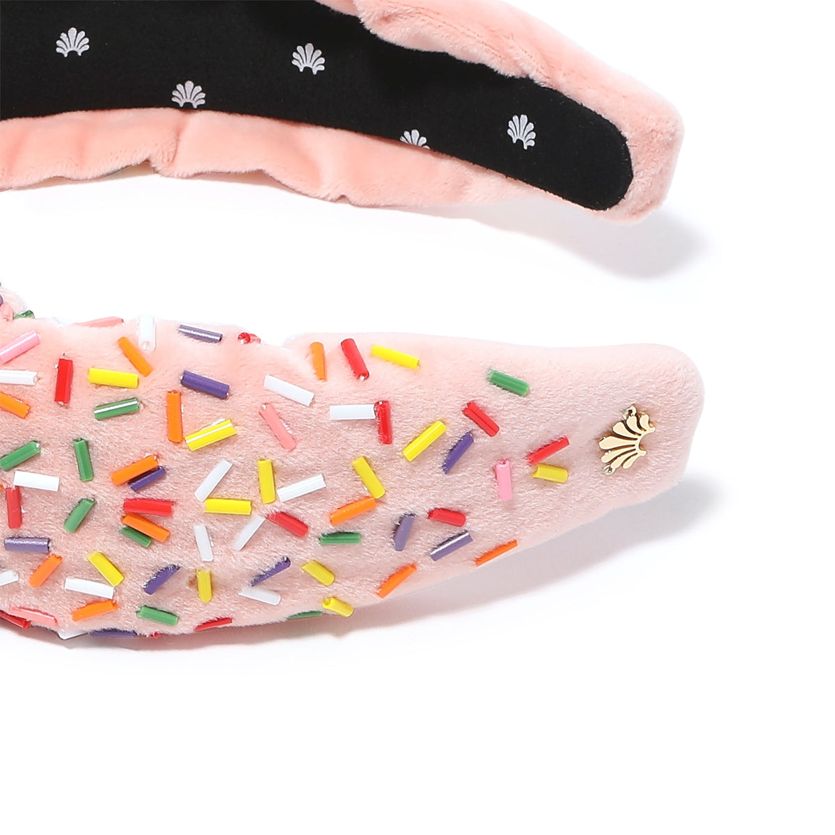 Lele Sadoughi HEADBANDS ONE SIZE / STRAWBERRY STRAWBERRY BEADED BIRTHDAY CAKE KNOTTED HEADBAND