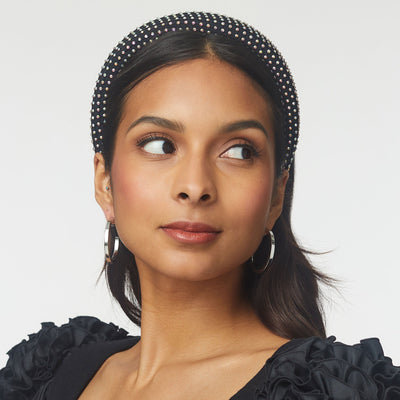 Lele Sadoughi HEADBANDS ONE SIZE / TECHNICOLOR TECHNICOLOR CRYSTAL MESH ALICE HEADBAND