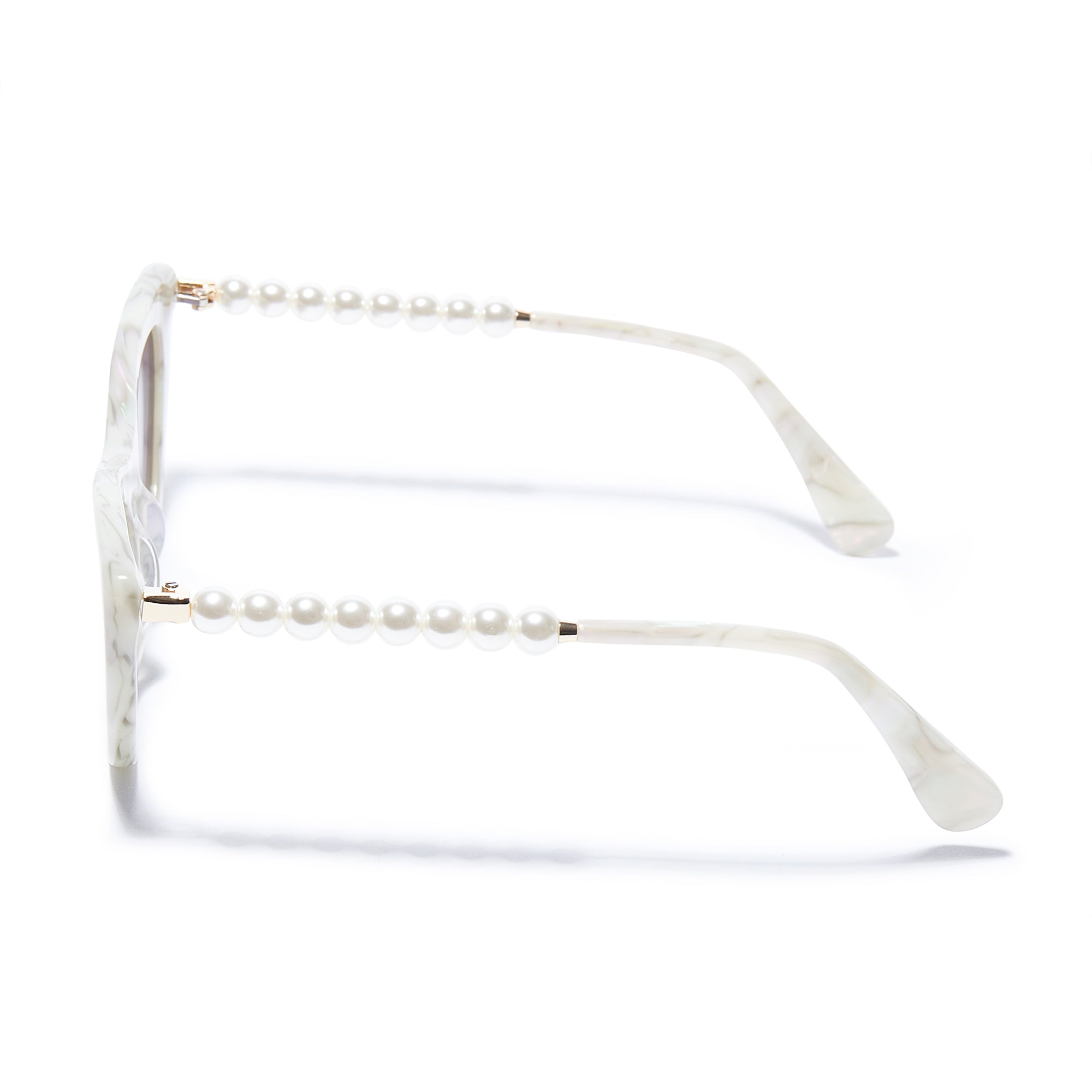 Lele Sadoughi Mother of Pearl Downtown Cat-Eye Sunglasses