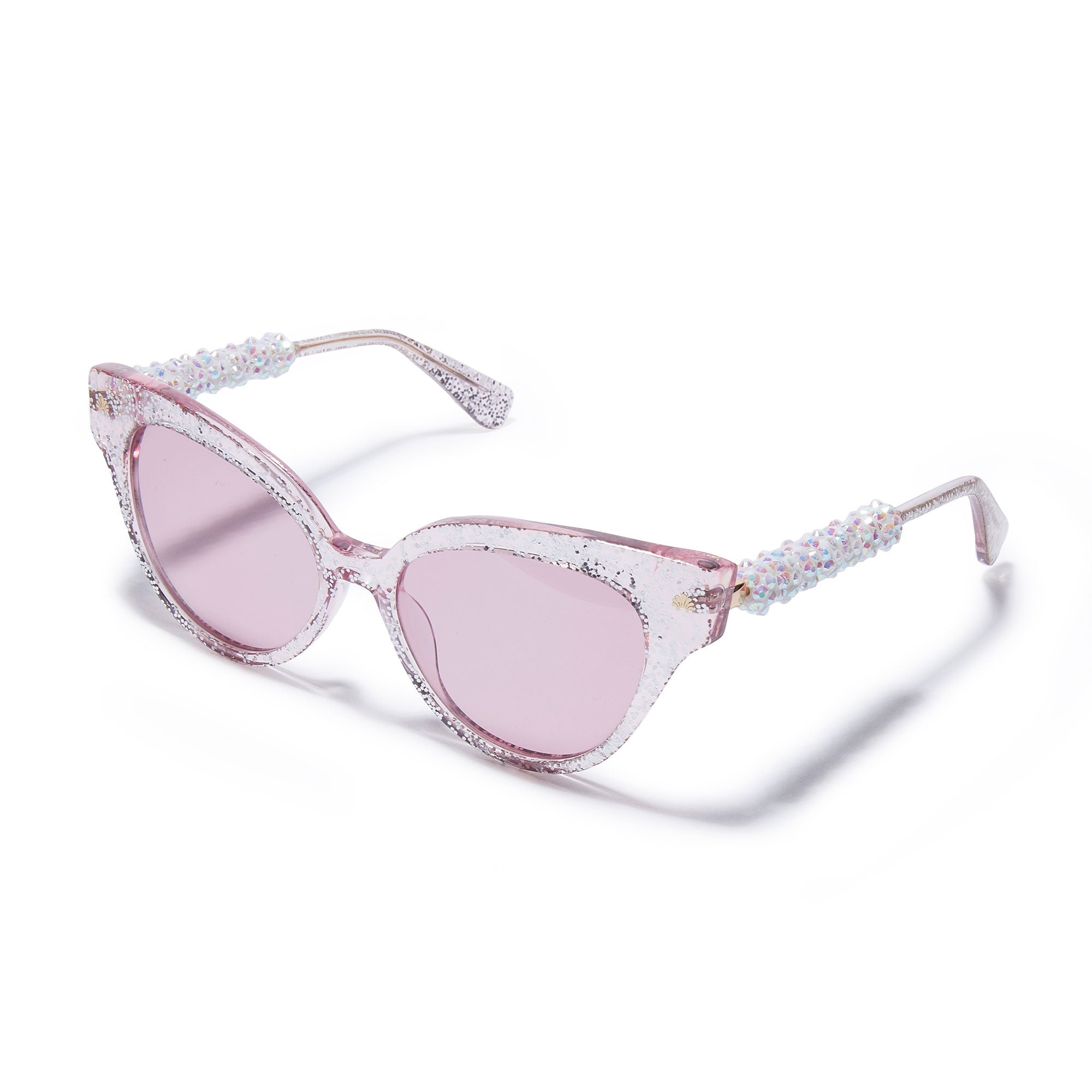 Pink Glitter Cat Eye Sunglasses
